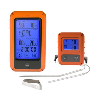 China TS-TP20 Wireless Digital Cooking Thermometer With Dual Probe Kitchen Food Meat Baking Thermograph For Smoker Grill BBQ for sale