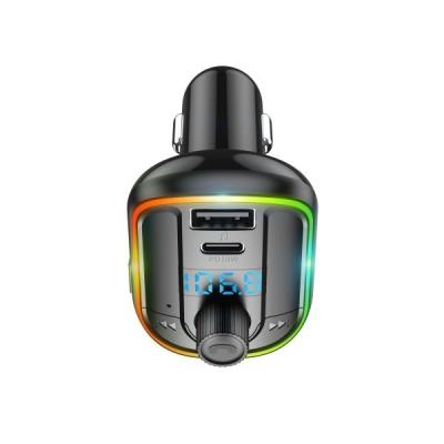 China T829 Car Charger BT Receiver FM Transmitter MP3 Music Player Colorful Lights PD 18W Fast Charge for sale