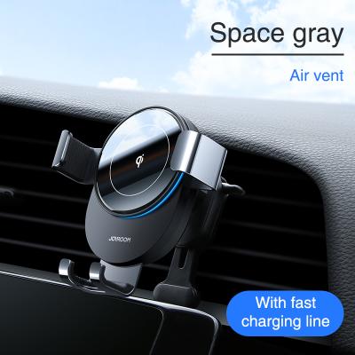 China Joyroom 2021 Adjustable Hot Sale JR-ZS212 Blue Whale Radio Adjustable Hot Sale JR-ZS212 Deep Gray Gravity Bracket Car Charging Bracket for sale