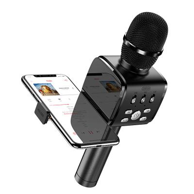 China With Amazon Hot Sale Wireless Stand JOYROOM Microphone Wholesale Microphone With Phone Stand Ktv Portable Karaoke Wireless Microphone for sale