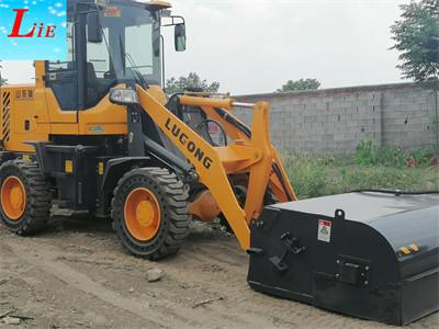 China Chinese mini wheel loader with sweeper attachments for sale for sale