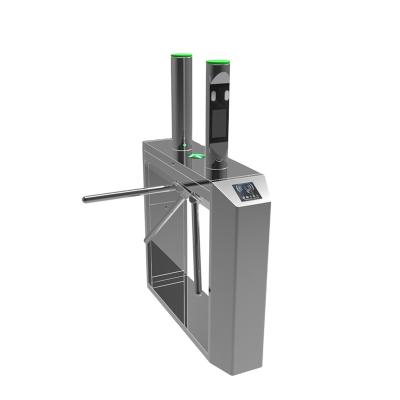 China 1.5mm thickness304 Somalia Qr stainless steel barcode gym face recognition tripod barrier gate height vertical tripod turnstile for sale