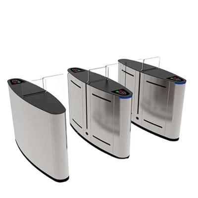 China Office Flap Turnstile Gate Access Control Flap Turnstile Barrier Gate With Face Recognition for sale