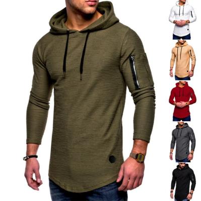 China 2021 Solid Color Long Sleeve T-shirt Long Sleeve Viable Hot Men's Casual Pullovers Fashion Slim Basic Tops Streetwear for sale