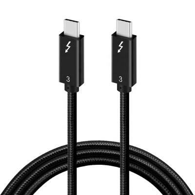 China For 2019 iPhone SUNLINE Thunderbolt 3 Braid e-brand chip 10gbps 100w 20v 5A usb 3.1 gen 2 nylon type c to c cable for sale