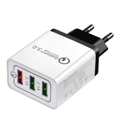 China 2021 Quick USB Travel Ports QC3.0 SUNLINE QC 3.0 Charger 3 Charger USB Wall Charger for sale