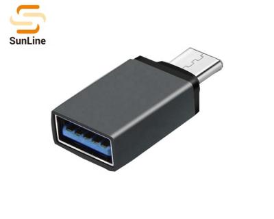 China 2019 New Sync Data Transfer Adapter 3.1Type C OTG Male To USB 3.0 A Female OTG Adapter for sale