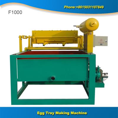 China Hot sale low cost 1000 pcs small egg tray making machine for sale