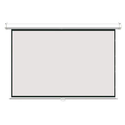 China Gain 1.0 Custom Size Screen Projector Manual Manual Pull Down Wall Mounted Projection Screens for sale