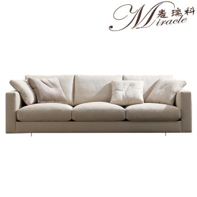 China Modern Hotel Lobby Three Seat Chesterfield Sofa High Density Sponge Leisure Modern Velvet Style Canvas Couch for sale