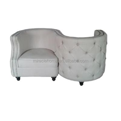 China Unique Fabric Tufted Button Around Loveseat Leisure Chairs for sale