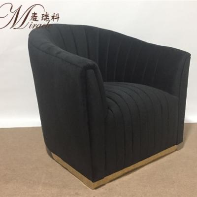 China 2021 Top Velvet Reclining Chair Upholstery Leisure Armchair Black Single Sofa Chair for sale