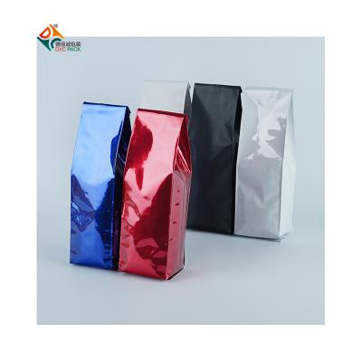 China DXC 60g Gusset Pouch Heat Seal Coffee Bag Snacks Moisture Proof Blue Side Packing for sale