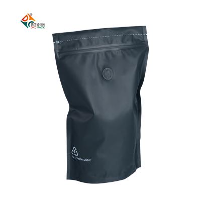 China DXC Recyclable 250g Stand Up Pouches With Recyclable Matt Black Zipper for sale