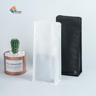 China DXC Flat Bottom Bag Coffee Makers Recyclable Coffee Bags With Valve 250g For Recyclable Bag Packaging for sale