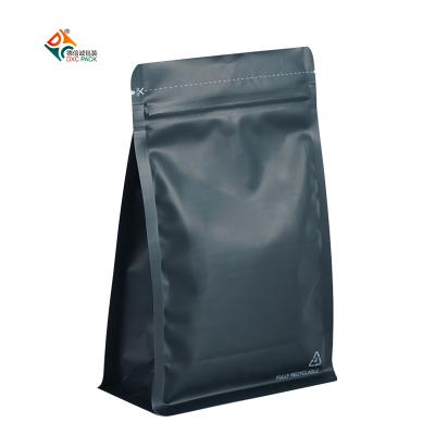 China Barrier DXC 250g Box Bottom Bags Black With Valve for sale