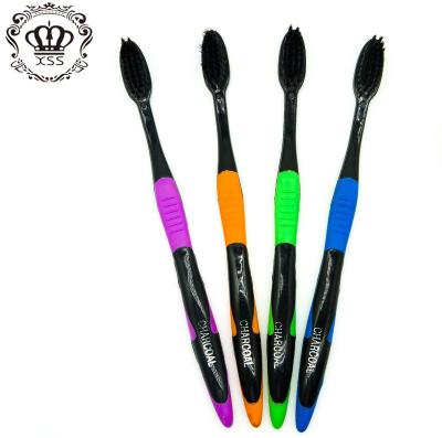 China Yangzhou Hot Sale 4 Pcs Charcoal Soft Adult Toothbrush for sale