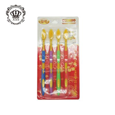 China Yangzhou Daily Use Cobor Long Handle Cheap Adult Toothbrush for sale