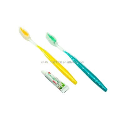 China Best Selling Disposable Toothbrush and Toothpaste for sale