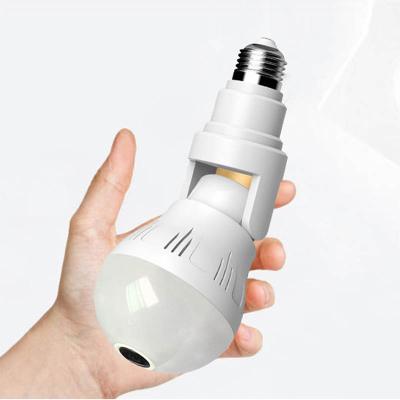 China Human Motion Tracking Samgle D5 360 Degree LED Outdoor Camera Monitor WiFi Light Bulb Panoramic Bulb Lamp Fisheye CCTV Camera for sale