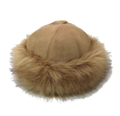 China Character Mongolian Suede Fox Hat Imitation Fur Hat For Men And Women With Fleece And Thick Warm Hats for sale