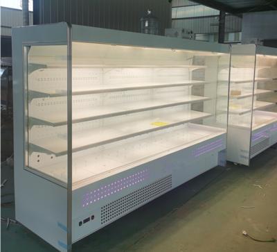 China Single-temperature Supermarket Chiller Display Fridge Open Vegetable Fridge Fruit And Vegetable Fridge for sale