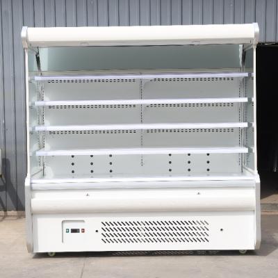 China Eco - Friendly Commercial Supermarket Multideck Refrigerator Open Air Curtain Colder Blind Merchandiser for sale