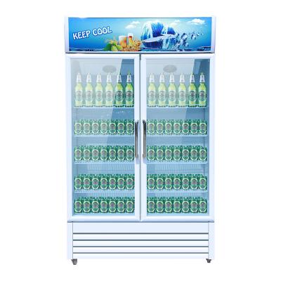 China Hot Sale Single-temperature Beverage Display Freezer Glass Door Freezer Fridge Display Fridge For Restaurant for sale