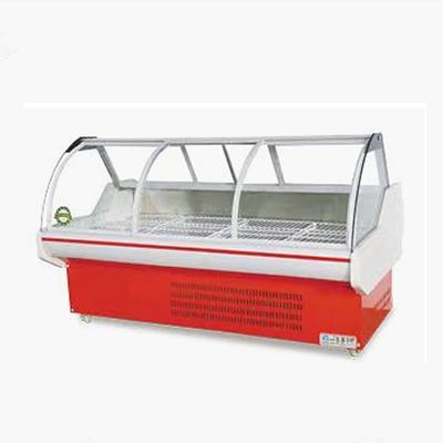 China Single-temperature Open Front Meat Display Freezer Sushi Display Fridge Cabinet for sale