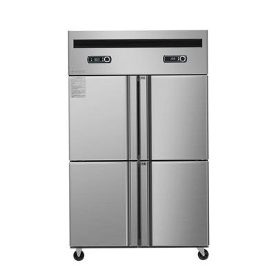 China Double-temperature Commercial Side-by-Side Refrigerator Door Freezer Meat Frozen Refrigerator Refrigeration Equipment for sale