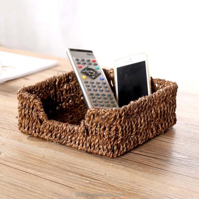 China China Factory Sustainable Design Wholesale Bobai Natural Handwoven Straw Storage Basket for Home and Kitchen for sale