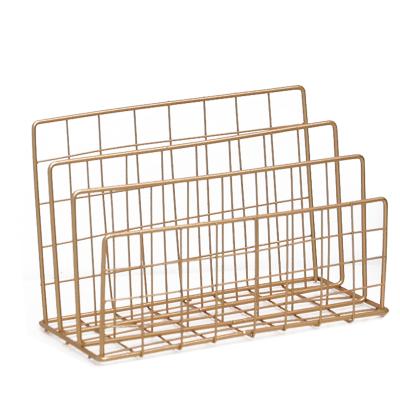 China Guangxi Factory Direct Sale Modern Cheap Letter Tray Storage Basket Mesh Metal Office Desk Organizer 3 Compartments for sale