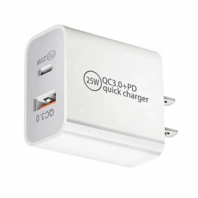 China Fast charging ship US/EU/UK /AU Charger Hot Selling 25W Palladium Adapters 25W Travel Quick Charging Charger QC3.0 for xiaomi for Huaiwei for phone for sale