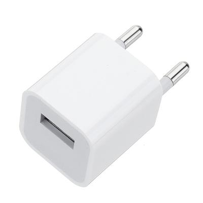 China TOP Selling Durable 5V 1A Usb Adapter 5w EU Plug Travel Wall Charger Usb Power Charging Adapter For Iphone 14 pro/13/7/8/6/ 5 for sale