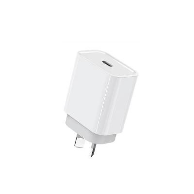 China Original Wholesale Mobile Phone USB C Charger 20W Wall Charger Australia Plug Australia Wall Charger 3.0 Fast Type C Adapter Palladium USB C 3.0 for iphone 14pro 13 for sale