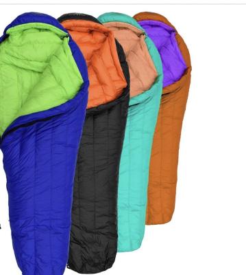 China 15°F Temperature Rating Ultralight Down Sleeping Bag Ultralight Design Interior Pocket for sale