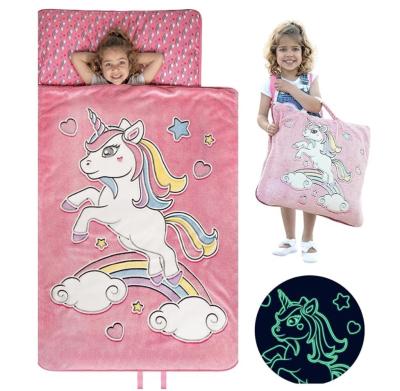 China Bolso de dormir para niños de fantasía adecuado para interiores y exteriores con tema rosa en venta