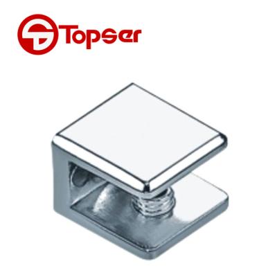 China Tempered Glass Zinc Alloy Material Glass Clip for sale