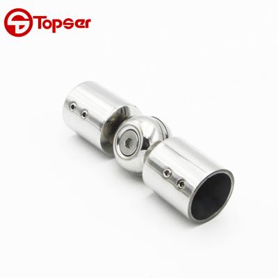 China Factory price durable glass shower room tube pipe connector, pipe to pipe fitting, glass fittings for sale