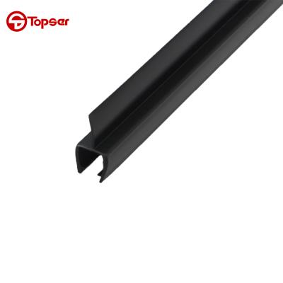 China Shower Animal Black Color PVC Glass Seal, Waterproof Rubber Strip Sliding Door Seal For Bathroom for sale