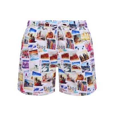 China Most Popular High Quality Quick Dry Printed Men's Breathable Swim Trunks Beach Wear Shorts for sale