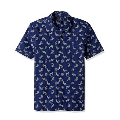 China Wholesale Custom Print Casual Shirt Cotton Beach Breathable Plus Size Shirts Men for sale