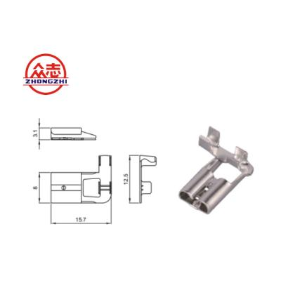 China 0.5-1.0mmÂ ² Cheap Price DJ6211 - Hot Selling China Zhejiang Zhongzhi Female Auto Connector D6.3A Terminal Lug for sale