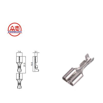 China 0.5-1.0mmÂ ² Cheap Price DJ622 - Hot Selling China Zhejiang Zhongzhi Female Auto Connector D6.3 Female Spade for sale