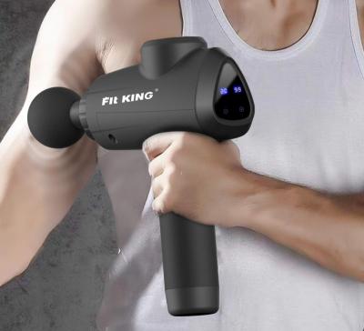 China Body FIT KING Upgrade Deep Tissue Massage Gun Amazon Speeds Deep Percussion Mini Muscle Massager Gun Electric Tissue Massage Gun for sale