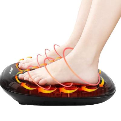 China Foot FIT KING New Shiatsu Foot Massager With Heating Roller Mat Electric Bath Spa EMS Heat Machine Feet Massager Foot Massager for sale