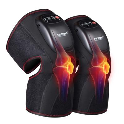 China KING Custom Wireless FIT Knee Massager Air Compression Leg Pain Circulatiand On Brace Heated Knee Wrap Electric Knee Massager Machine for sale