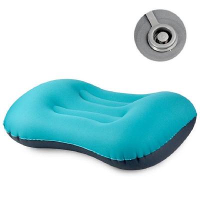 China Factory Price Outdoor Portable Inflatable Memory Foam Camping Pillow For Camping Travel for sale