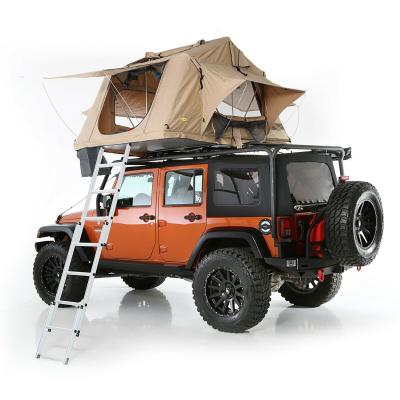 China Camouflage/Field Play Factory Price Customized Aluminum Car Roof Top Oxford PU Folding Shell Canvas SUV Tent For Travel for sale