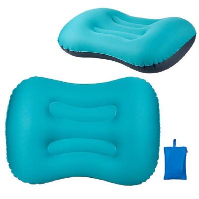 China Outdoor Travel Ultralight Camping Packable Factory Price Inflatable Air Cushion Pillow For Travel for sale